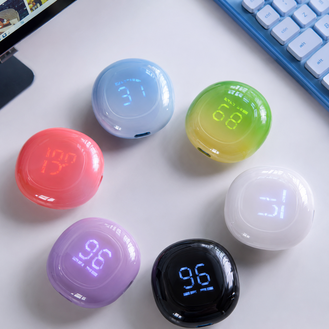 Wireless Bluetooth Earbuds Gift Set with Charging Case and 6 Color Choices