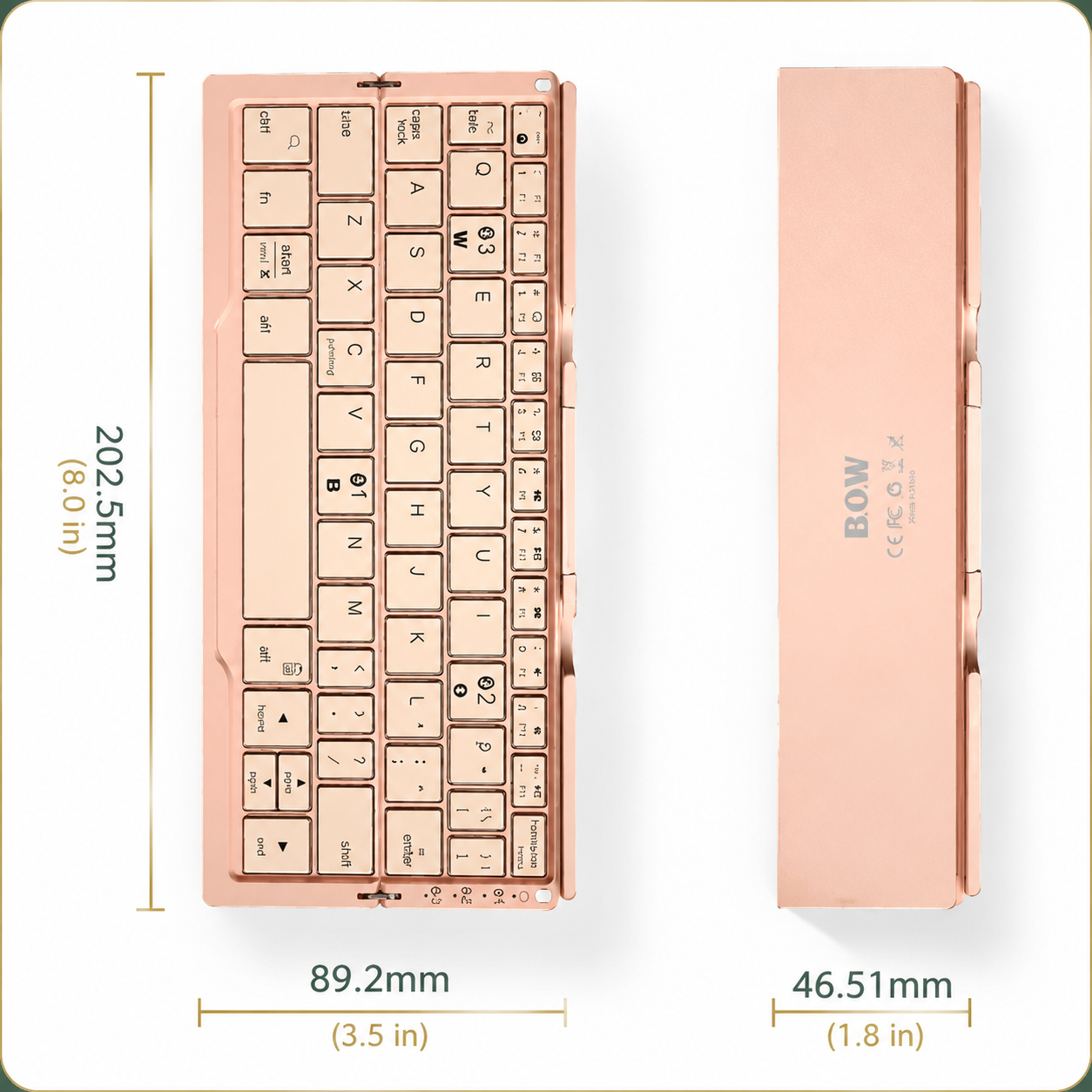 Slim Aluminum Bluetooth Keyboard for Mobile Professionals on the Go