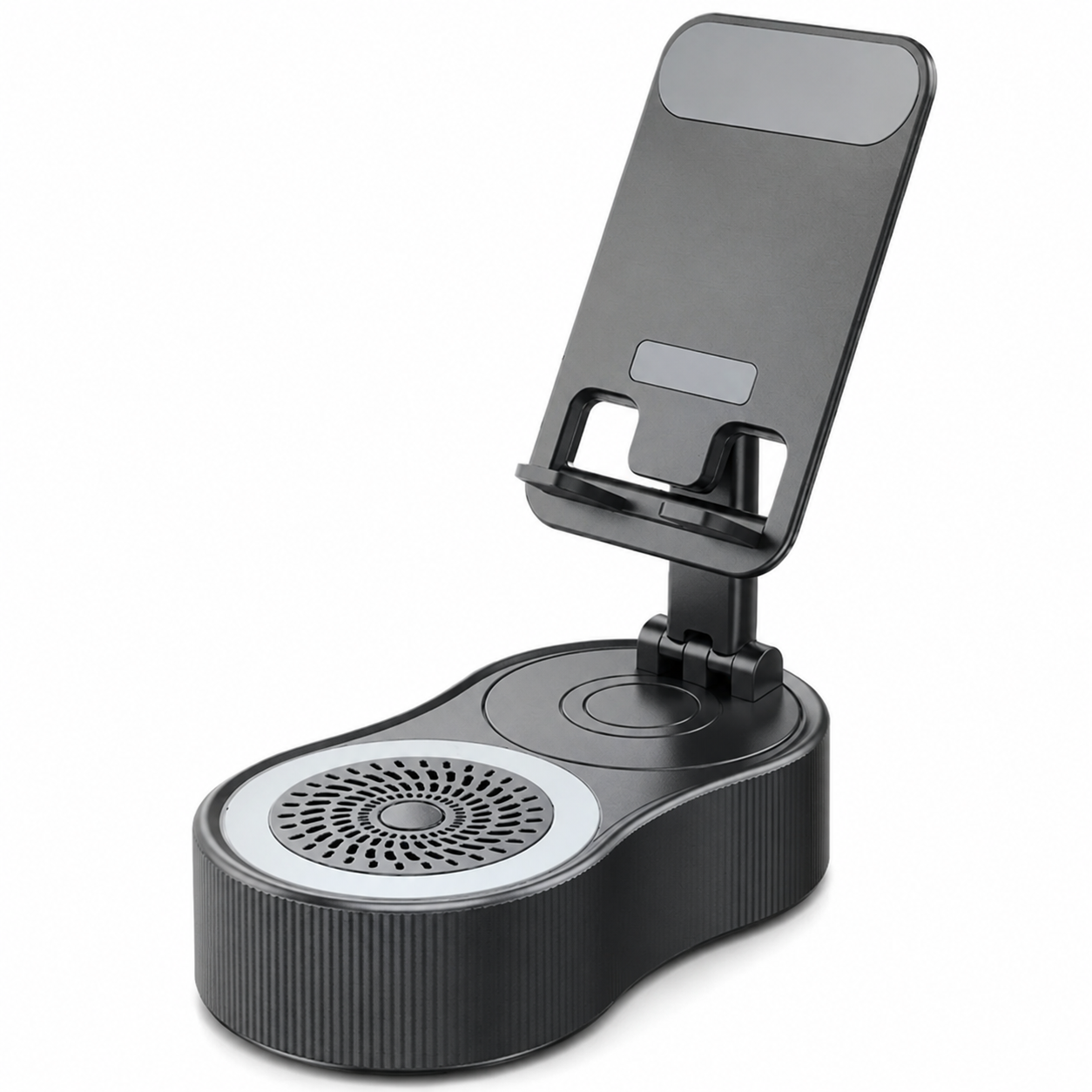 Aesthetic LED Bluetooth Speaker Phone Stand for Your Desk, Karaoke and Live Streaming