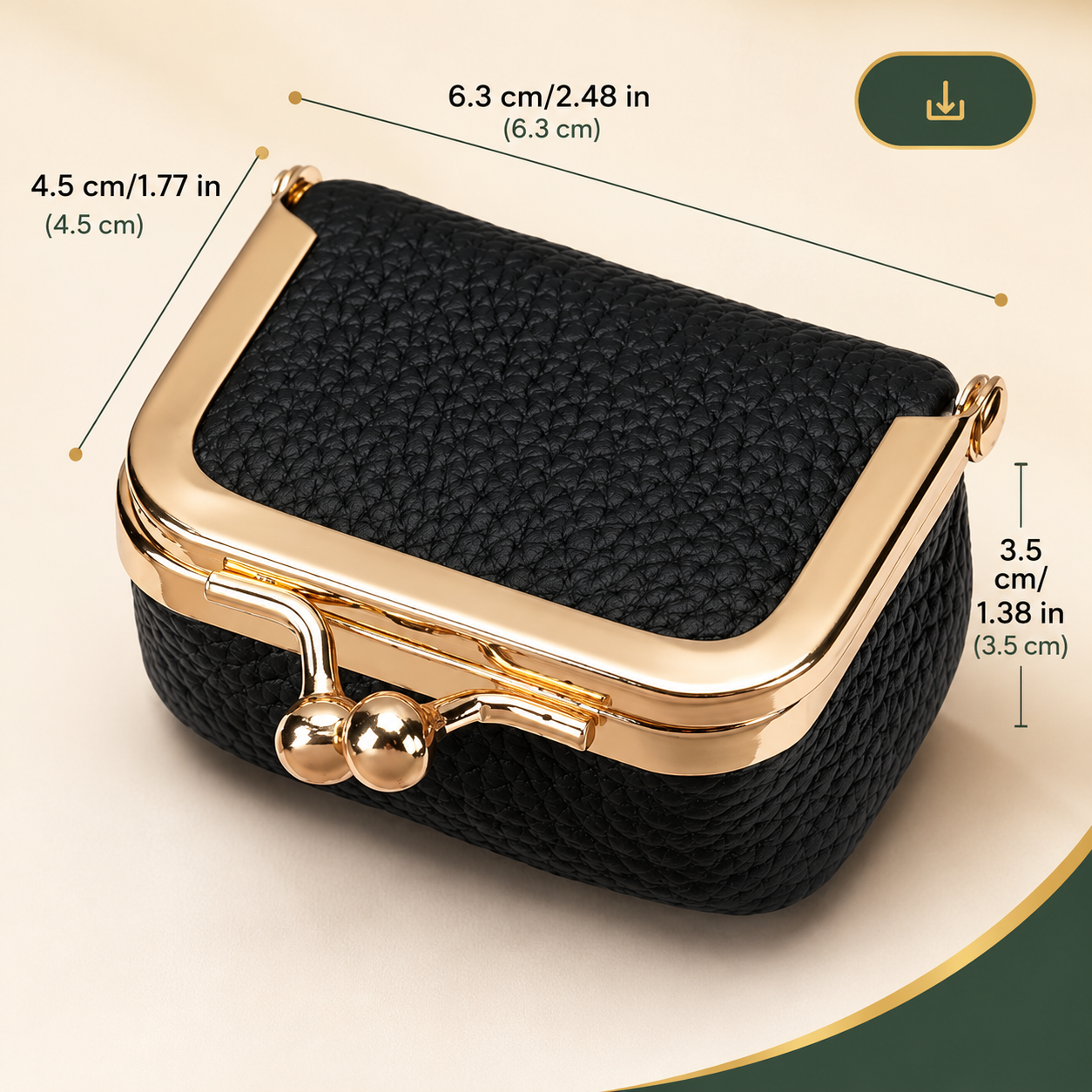 Travel Jewelry Case Organizer in Genuine Leather for Purse and Carry-On