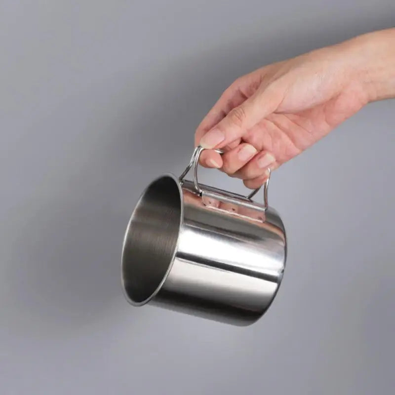 Portable Carabiner Mug with Foldable Handle