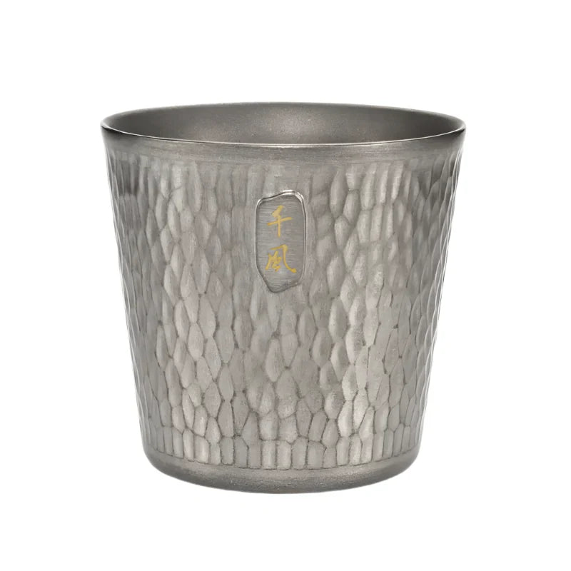 300ml Titanium Camping Mug Double-Layer Grey