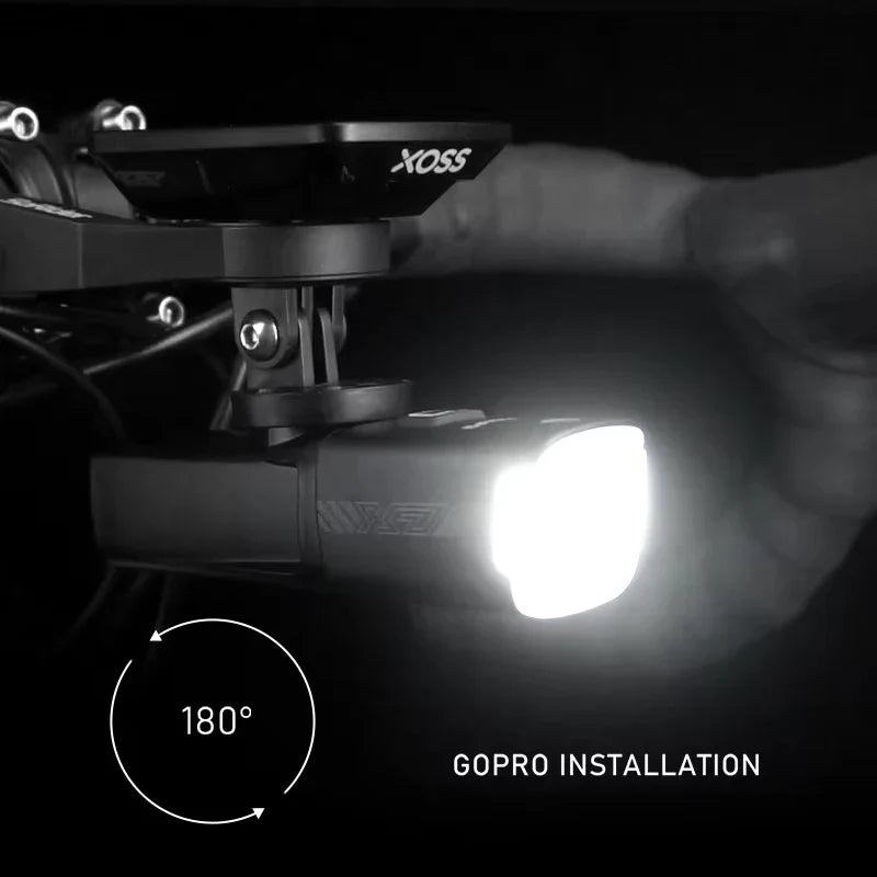 1000LM Smart Bike Headlight USB Rechargeable Black