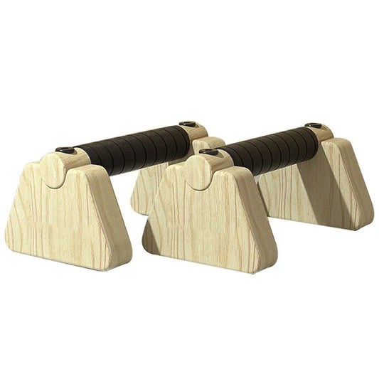 50cm Wooden Push-Up Bars Beech Wood Brown