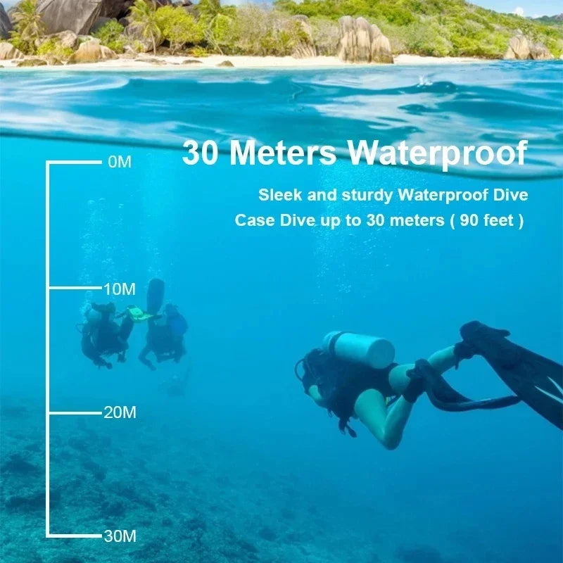 4K Sports Action Camera 30M Waterproof Black