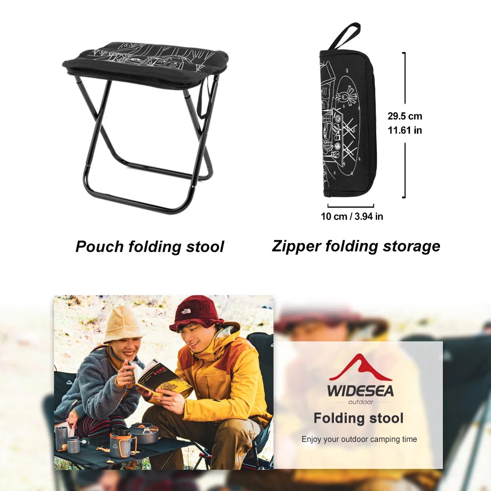 Camping Stool Foldable Chair Outdoor Fishing Lightweight