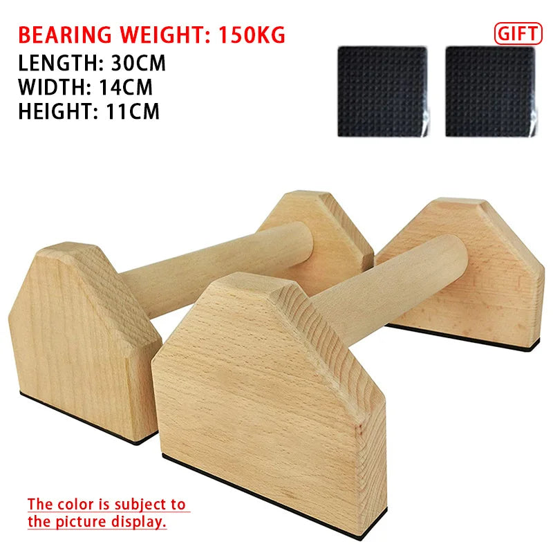 Push-up Stand Wood Pushup Bars Exercise