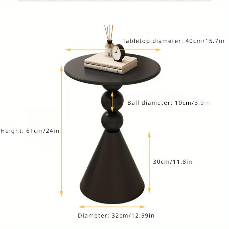 Black Style Iron Art Side Table