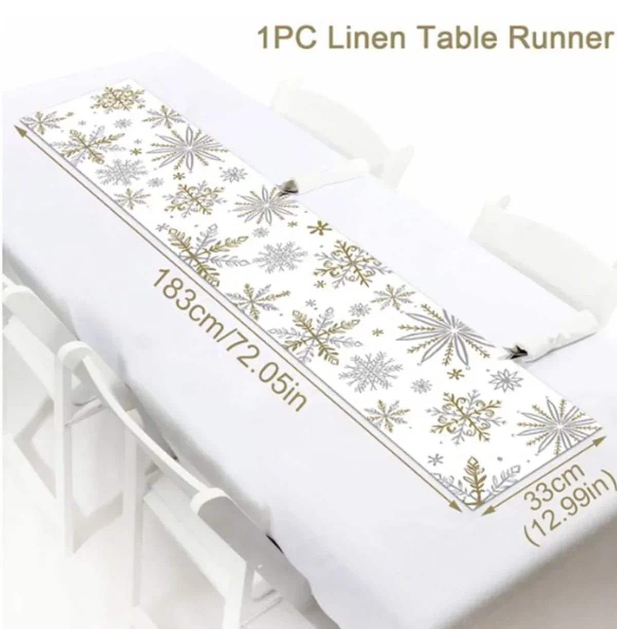 Merry Christmas Table Runner - Festive Season Decoration