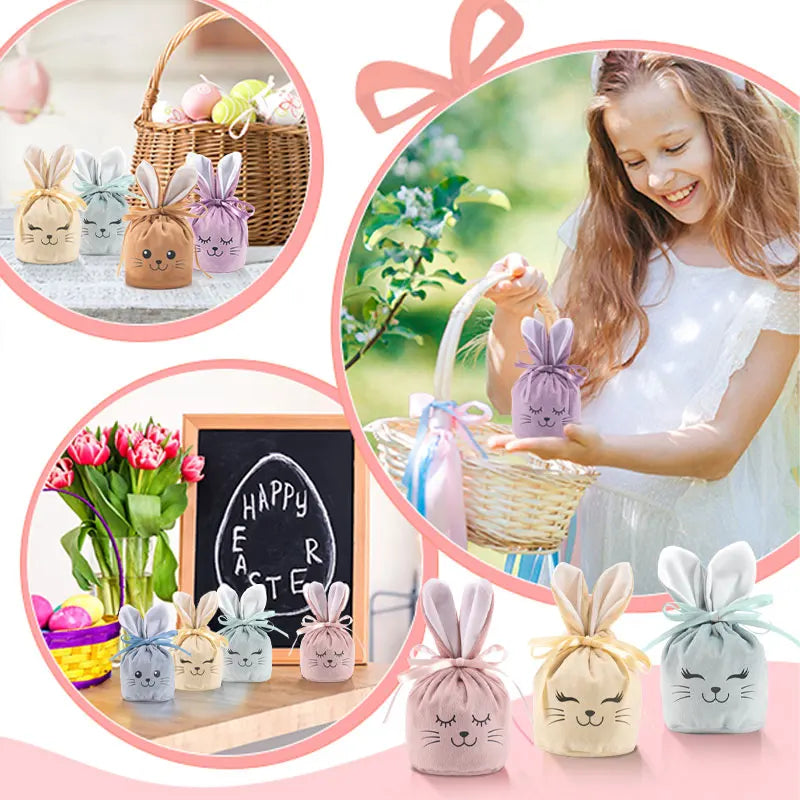 24 Pcs Velvet Drawstring Gift Bags