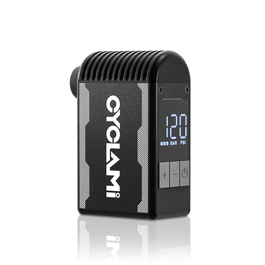 120 PSI Portable Electric Bike Air Pump Mini Fast Tire Inflator Black
