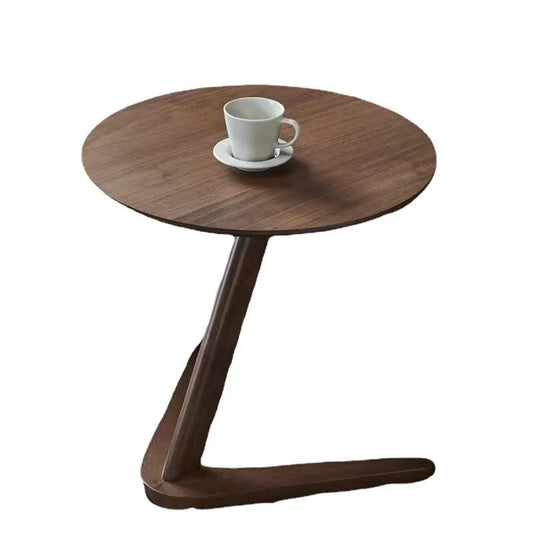 Solid Wood Round Side Table