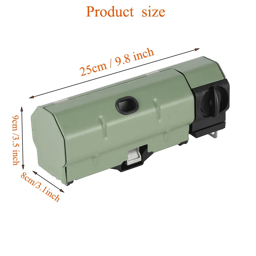 2600W Portable Folding Gas Camping Stove Stainless Steel Green