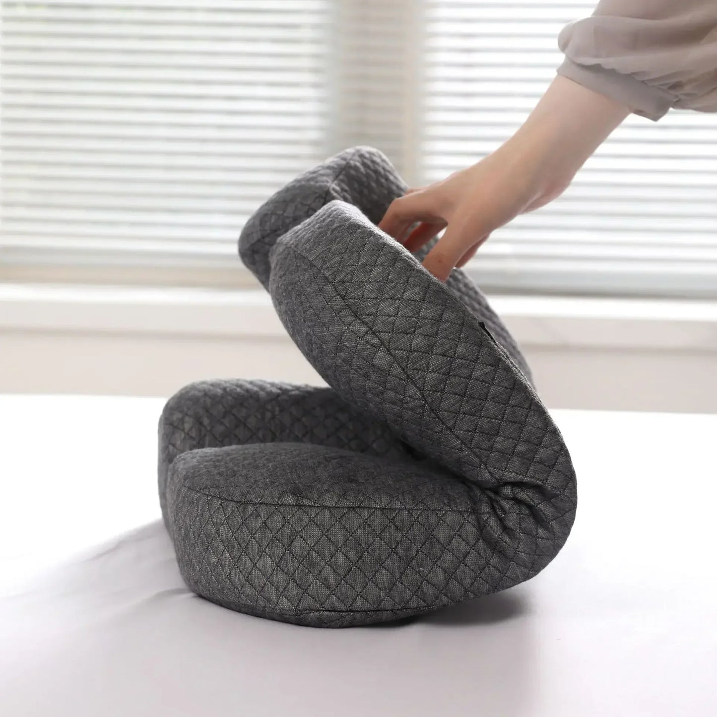 Orthopedic Memory Foam Cervical Pillow Therapy Cushion Dark Gray