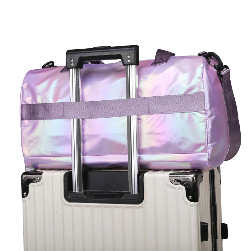 Women's Travel Duffel Bag with Shoe Compartment