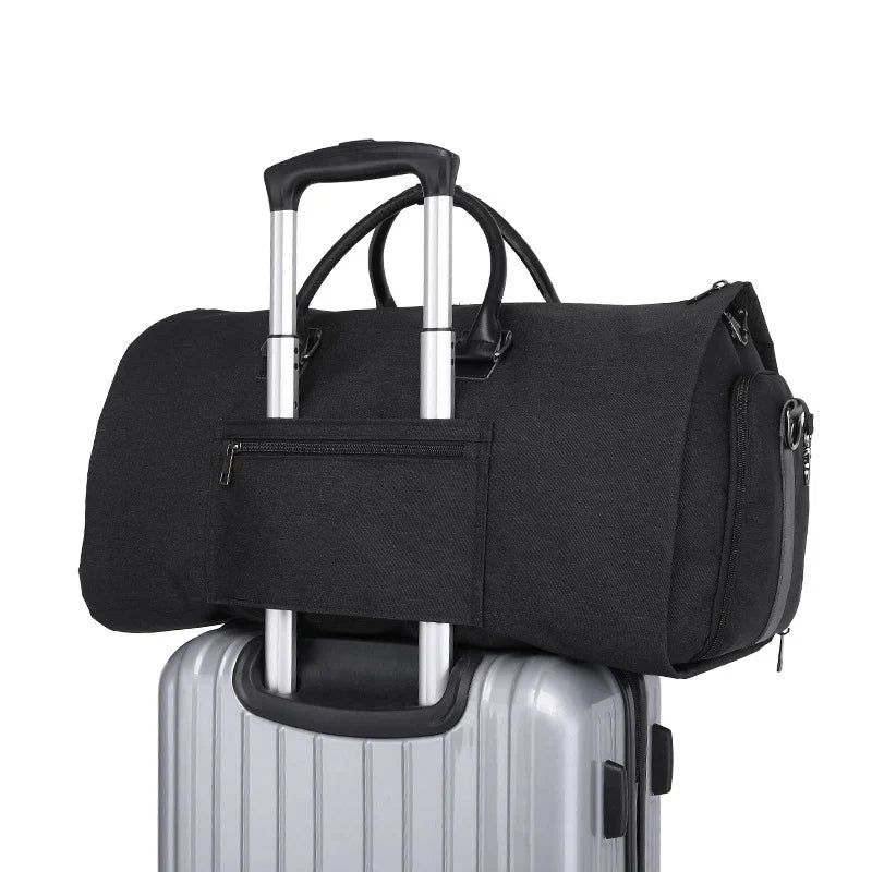 Mens Travel Duffle Bag with Shoe Compartment