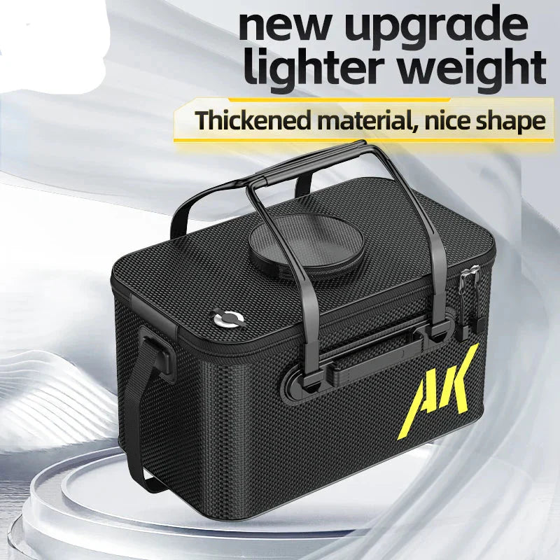 30L Foldable Portable Water Bucket Black