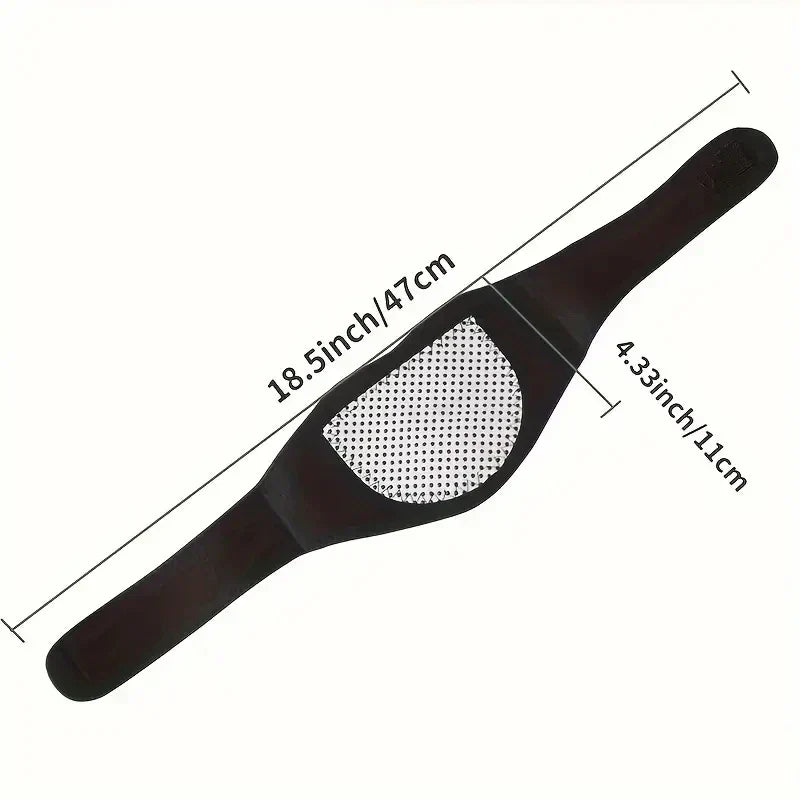 Self-Heating Magnetic Neck Support Brace Black