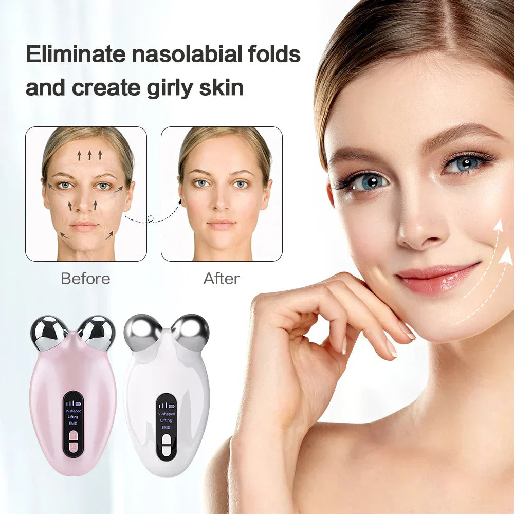 EMS V-Face Lifting Roller - Anti-Wrinkle Beauty Device