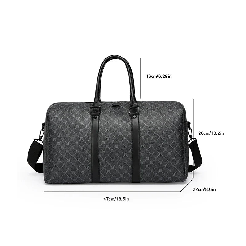 Mens Travel Bag Large PU Business Luggage
