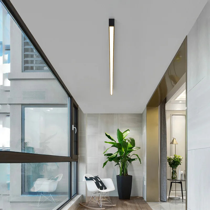 Modern Minimalist Narrow Long Balcony Ceiling Light for Bedroom