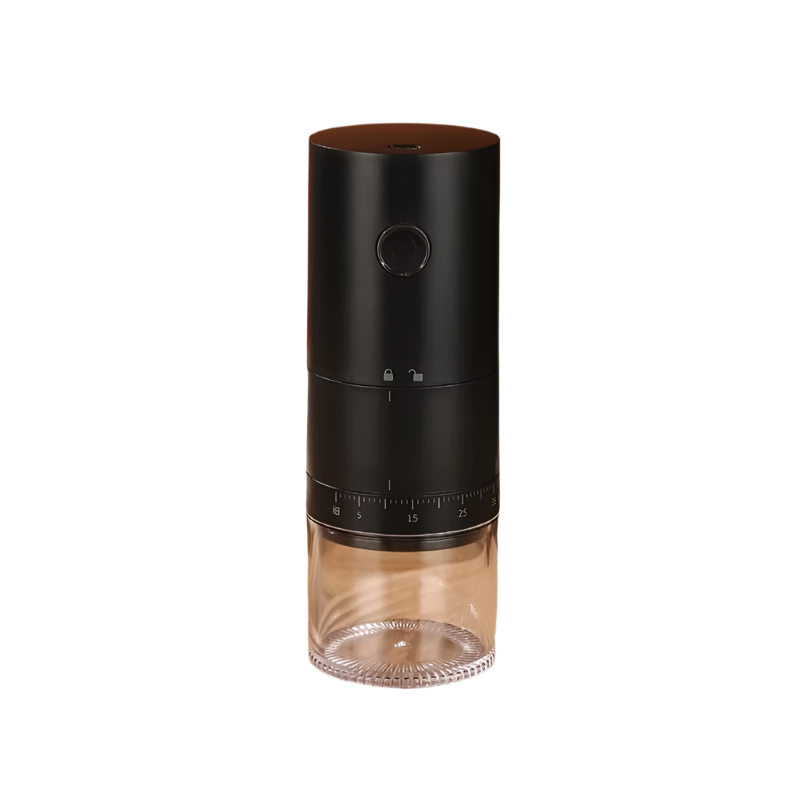 Portable Electric Coffee Grinder 38 Setting Adjustable Ceramic Burr Black