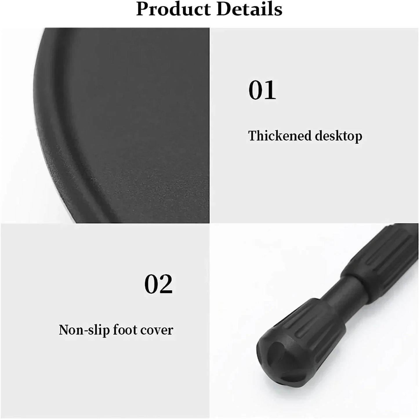 Folding Round Table Portable Telescopic Outdoor Three-legged Dining Table with lamp holder