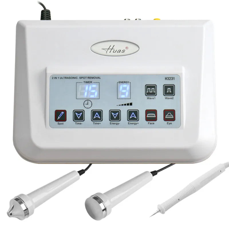 3-in-1 Ultrasonic Facial Machine with Plasma Freckle Pen