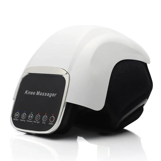 Smart Heated Knee Massager Infrared Therapy & Vibration White