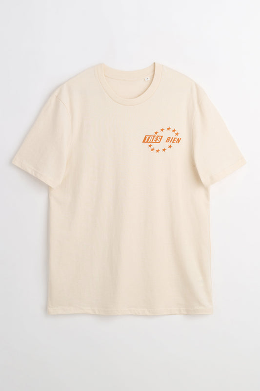 TRÈS BIEN Sport Logo Tee Natural Raw
