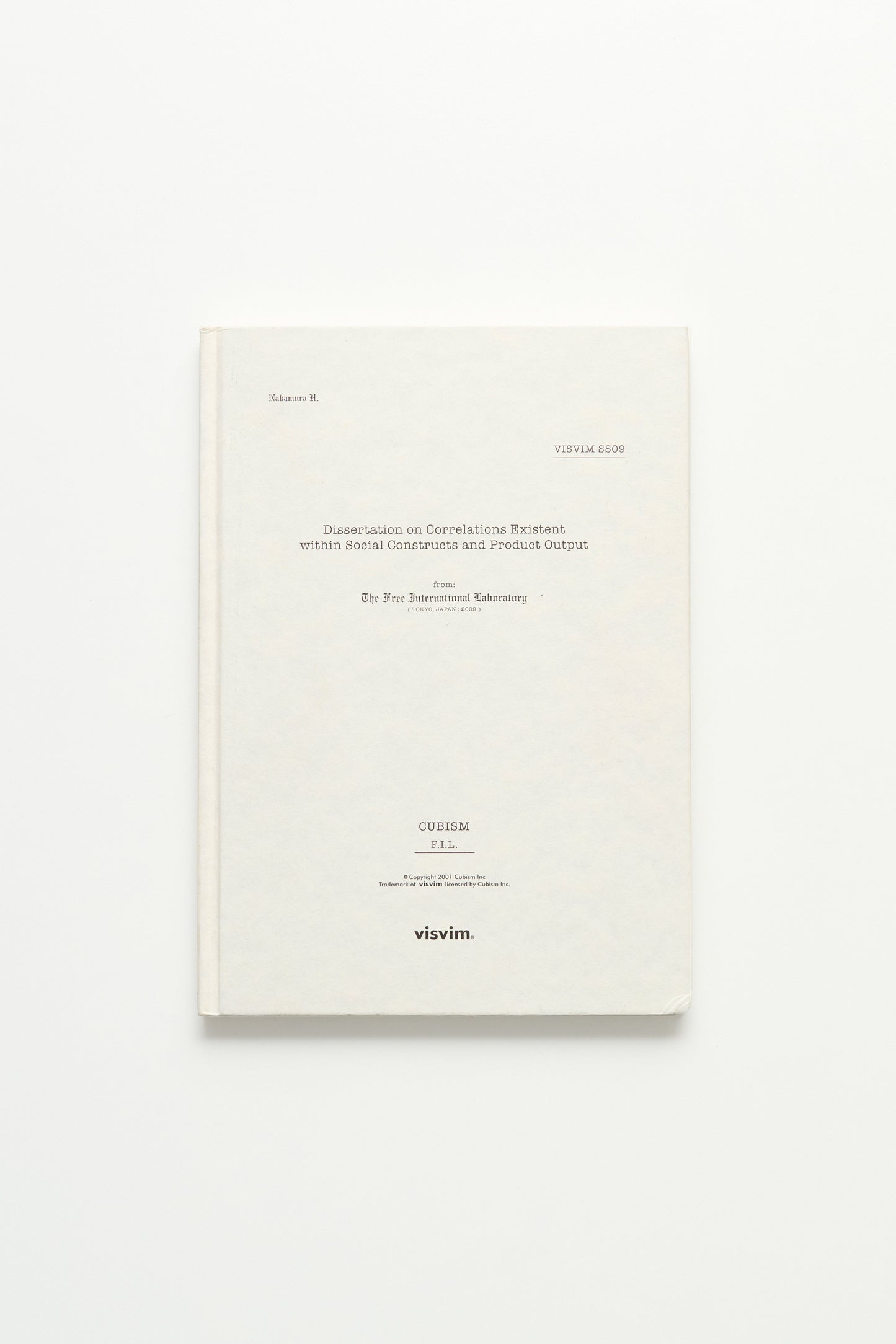 Visvim SS09 Dissertation Book & Exhibition Memorabilia