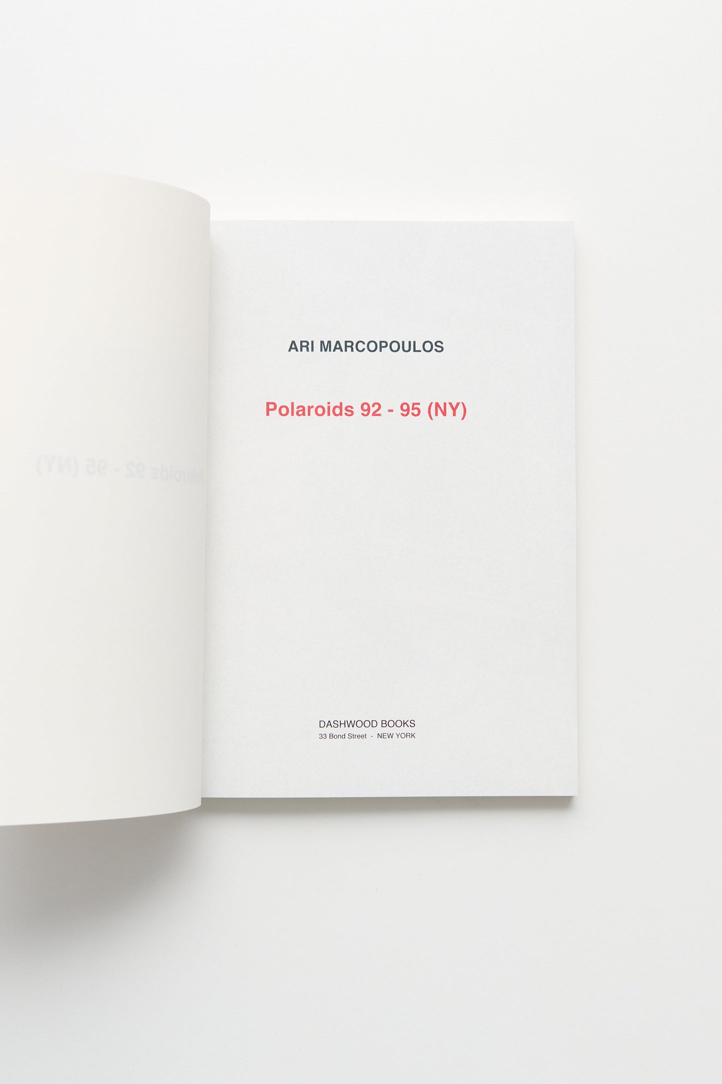 Polaroids 92-95 NY by Ari Marcopoulos