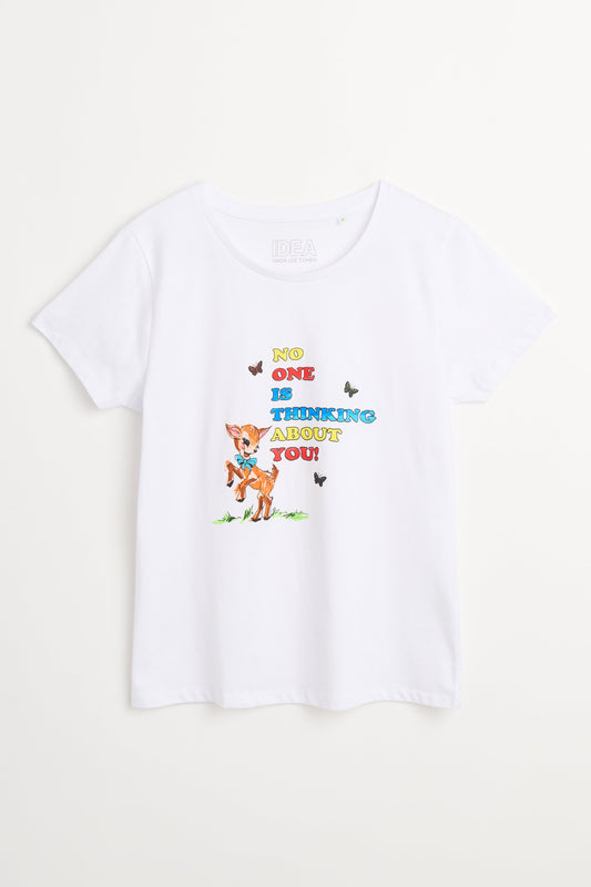 IDEA Nadia Lee Cohen No One Is Thinking About You T-shirt White