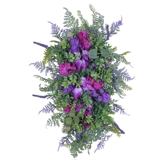 Spring Summer Teardrop Wreath