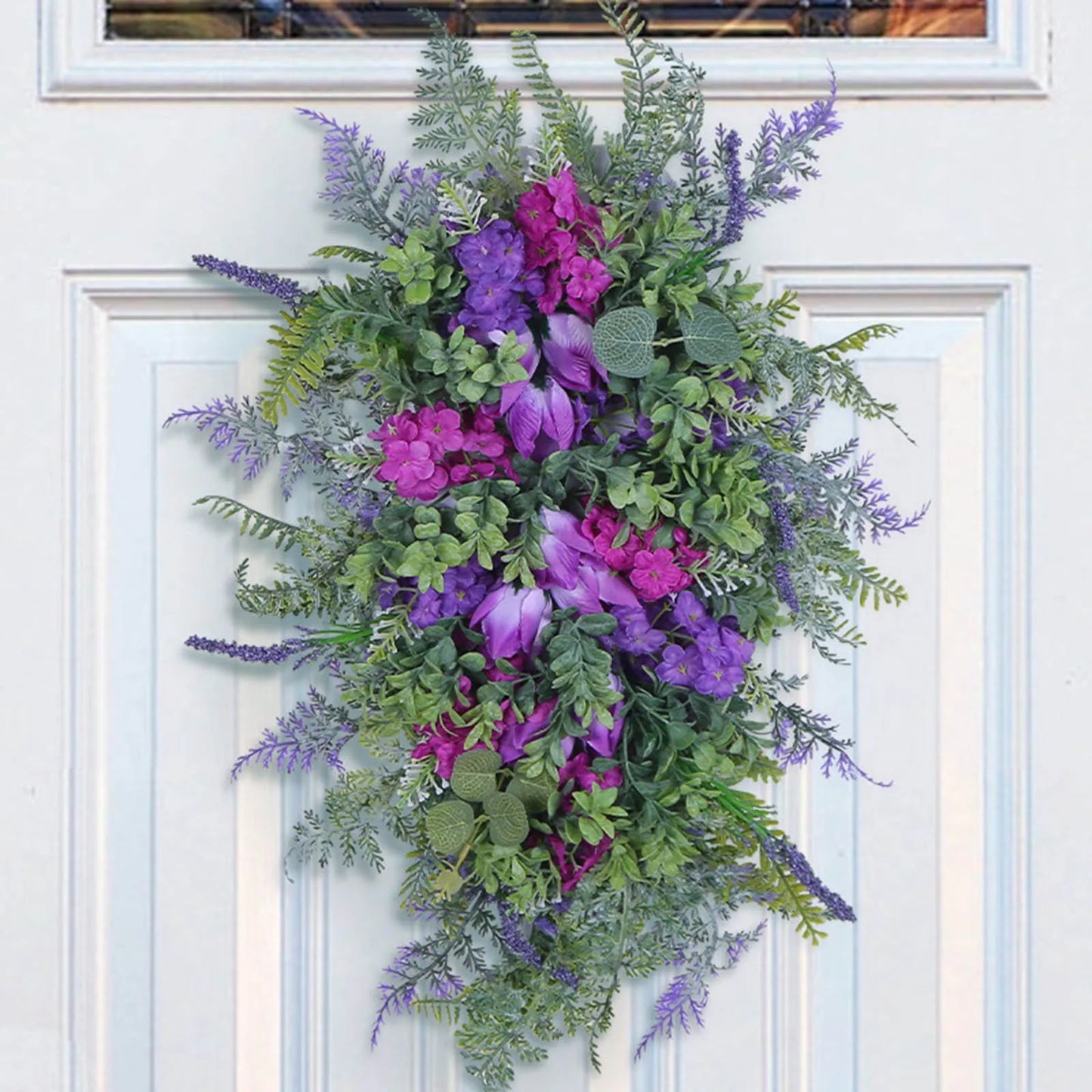 Spring Summer Teardrop Wreath