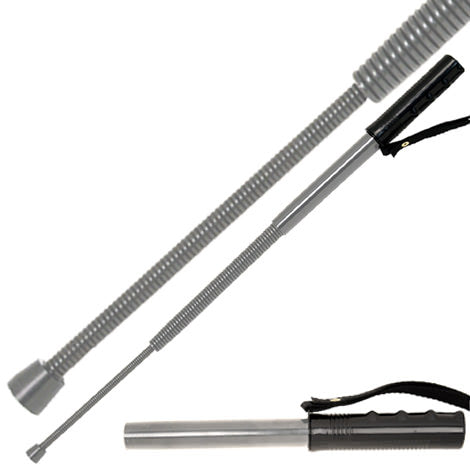 Collapsible Silver Spring Police Baton 23 inch Self Defense Weapon - TOPHATTER'S ARMORY DEALS