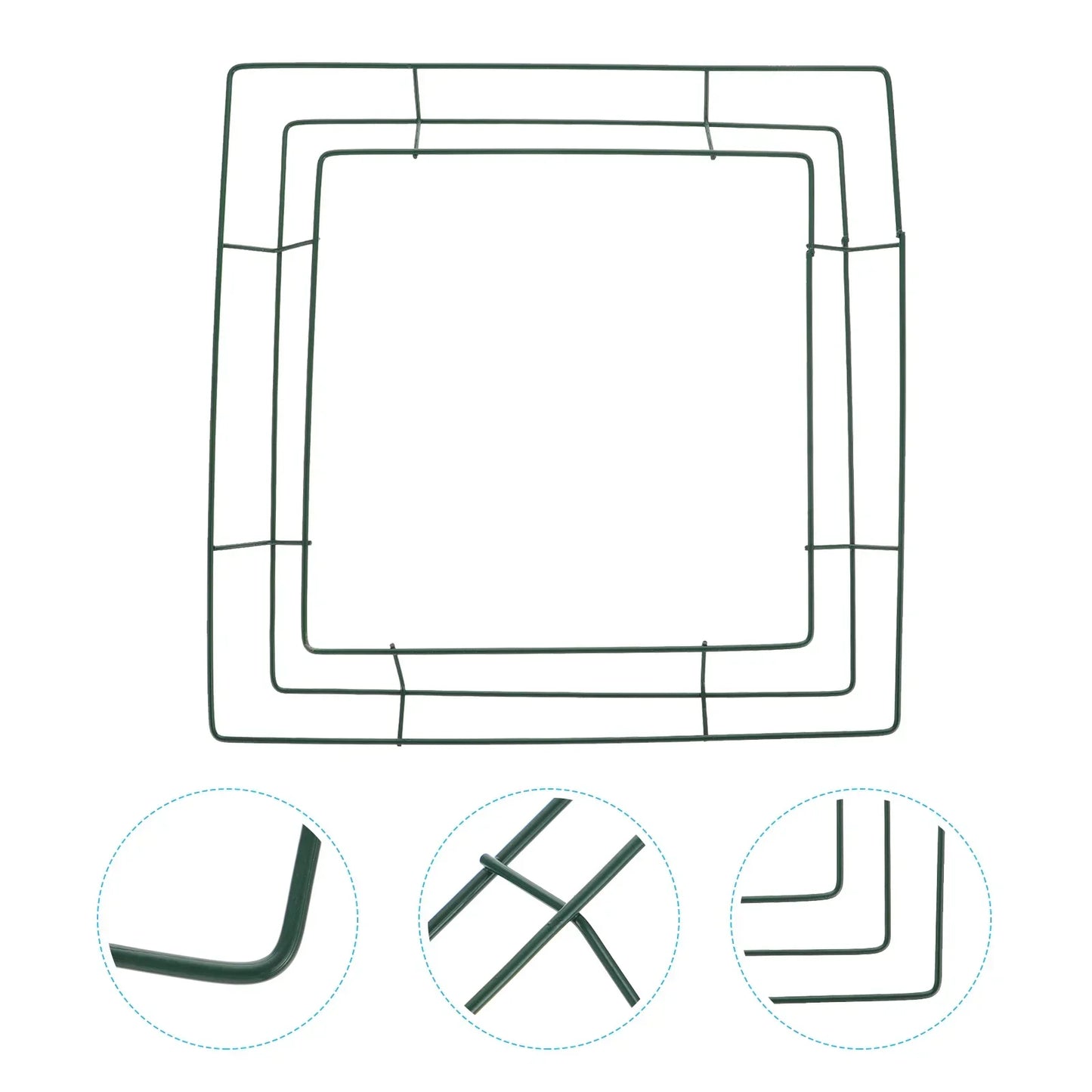 Square Macrame Ring Wire Wreath Forms