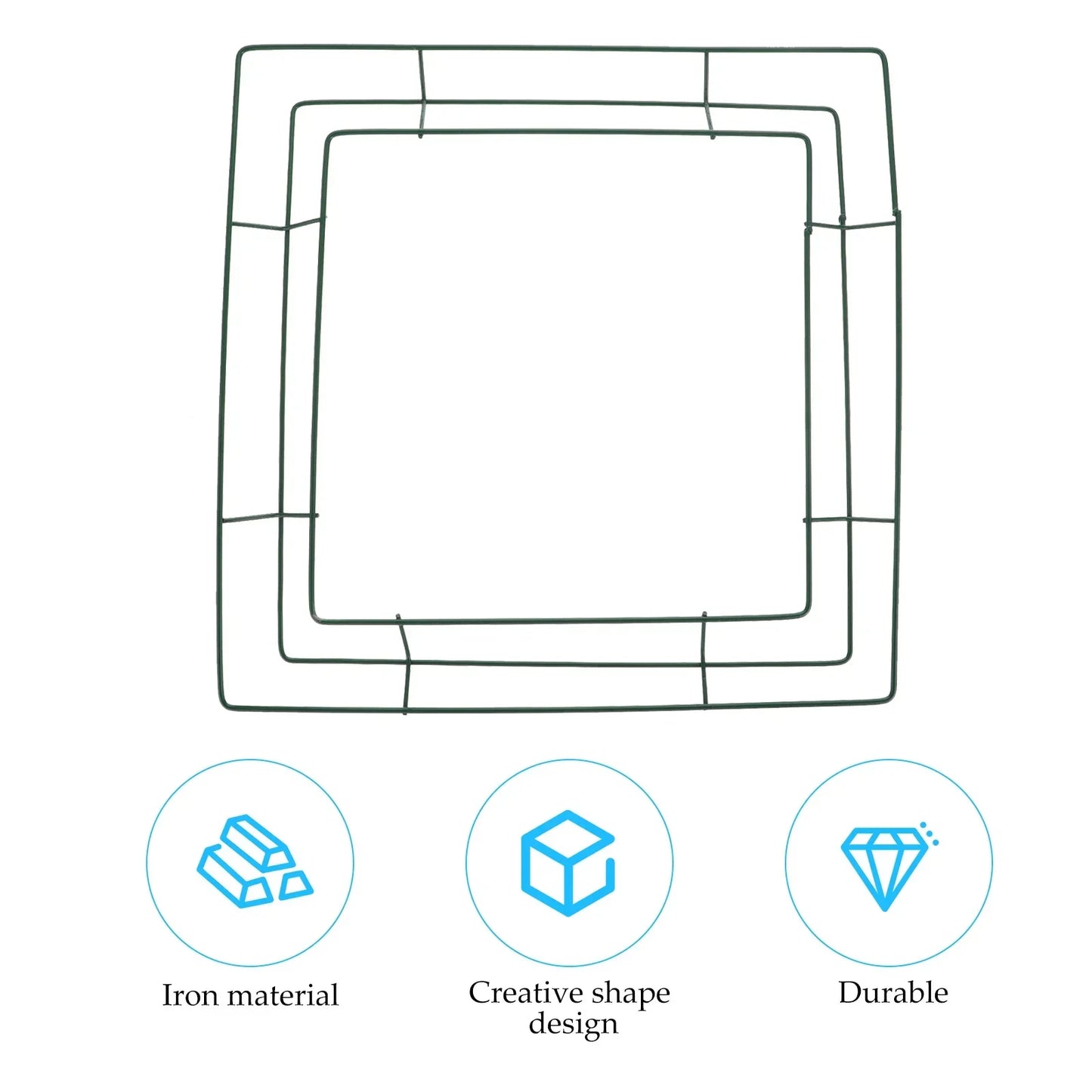 Square Macrame Ring Wire Wreath Forms