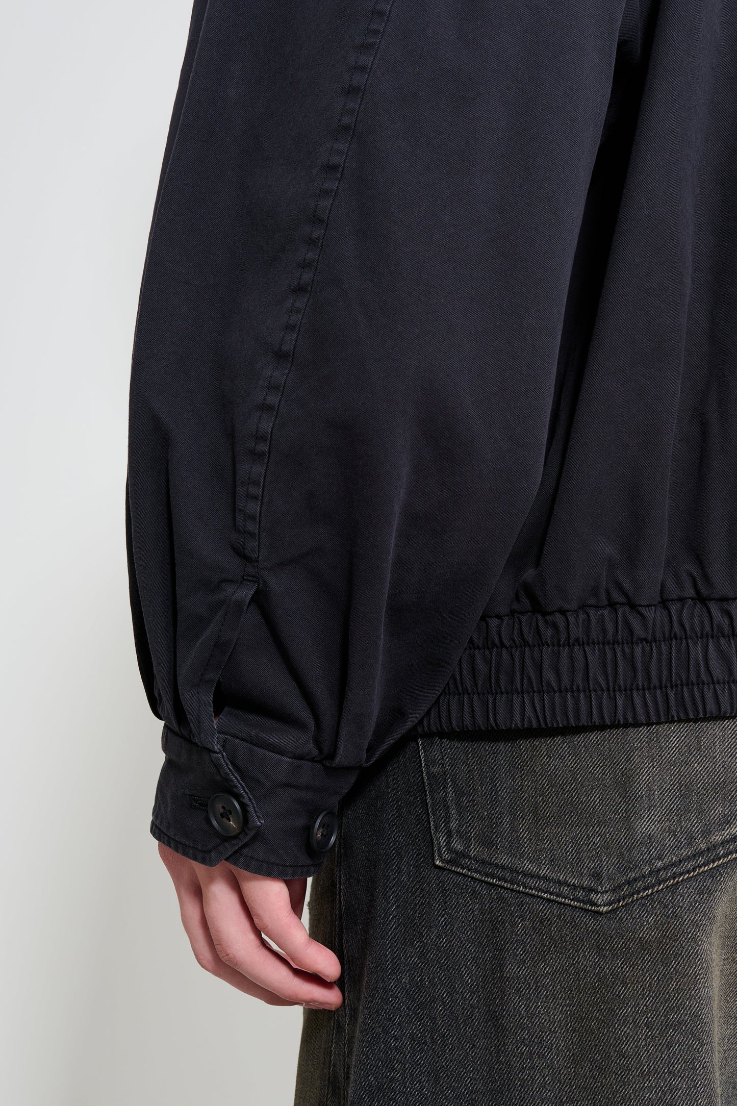 ssstein Vintage Harrinton Zip Jacket Black