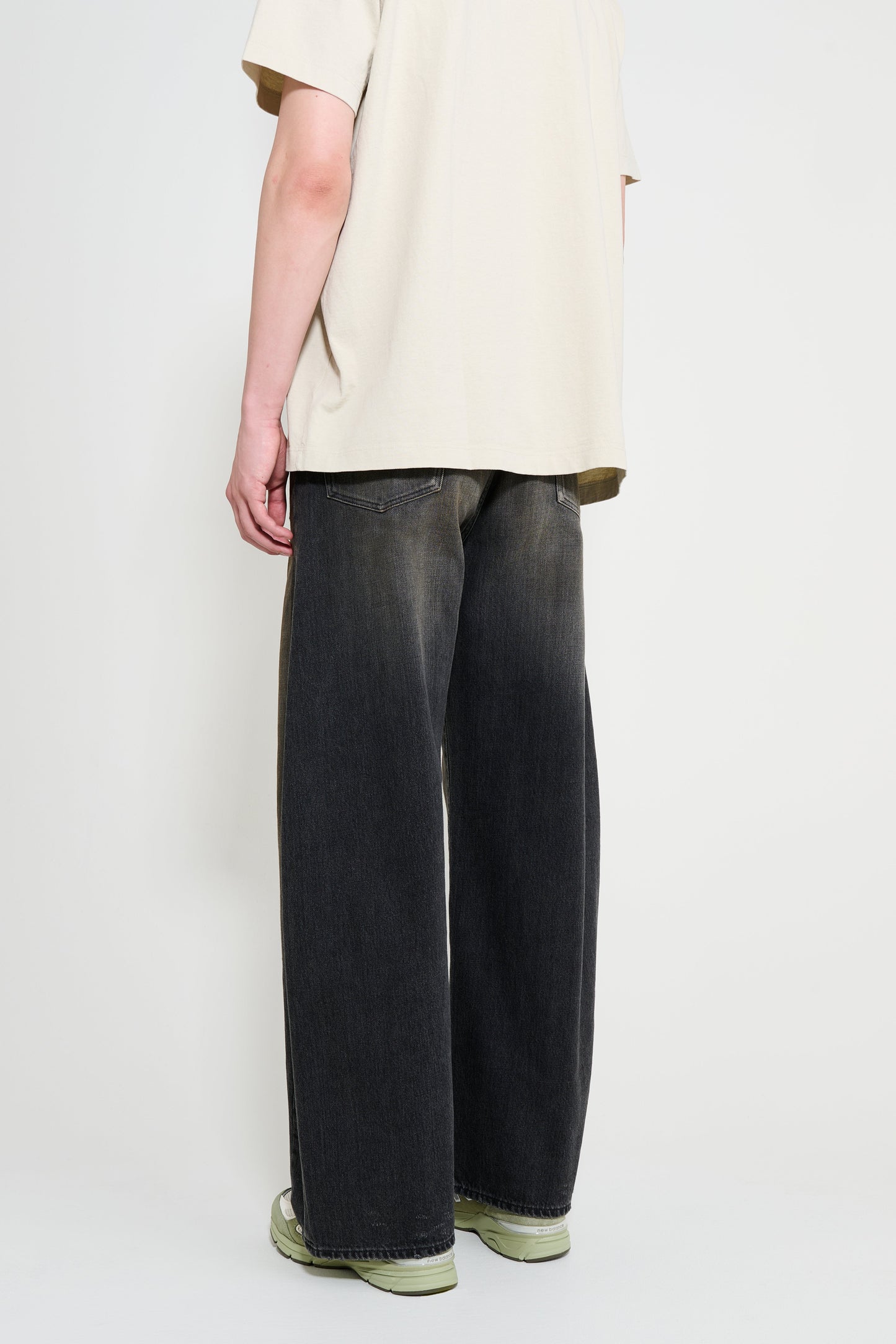 ssstein Deformation Wide Denim Jeans Black