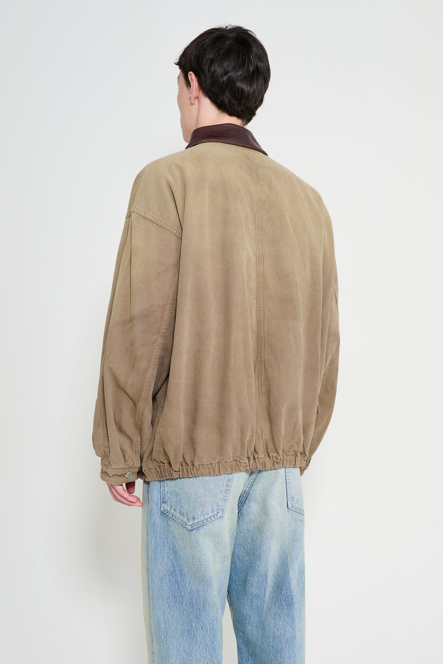 ssstein Sulfur Dyed Oxford Vintage Jacket Khaki Beige