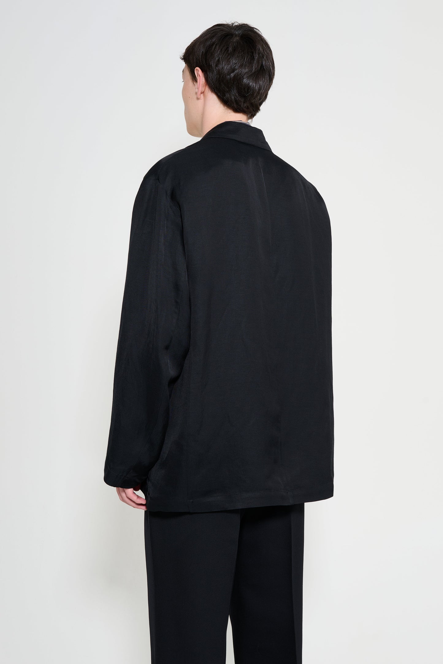 ssstein VIS/LI Bright Twill Single Breasted Jacket Black