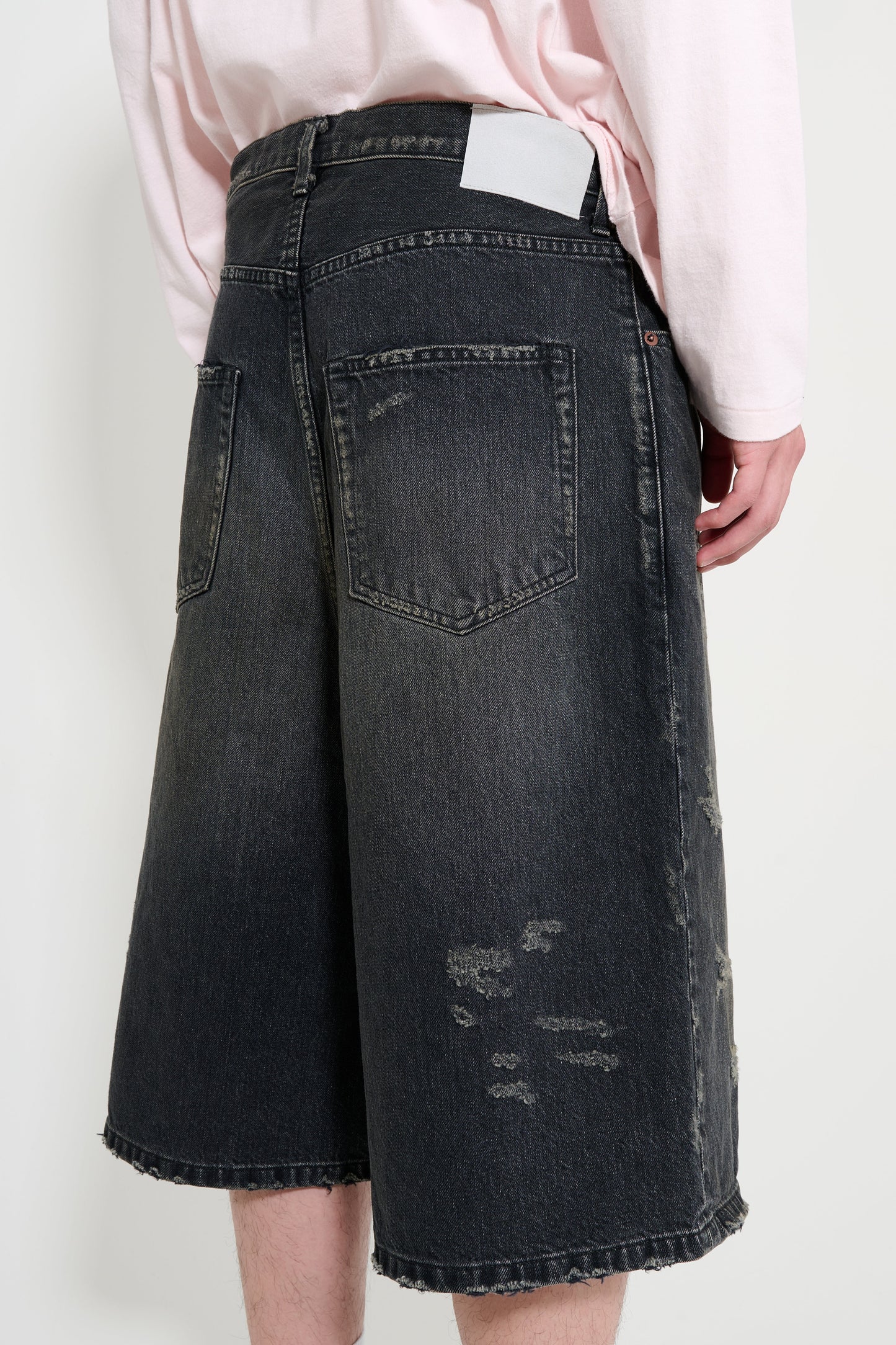 ssstein Baggy Denim Shorts Black