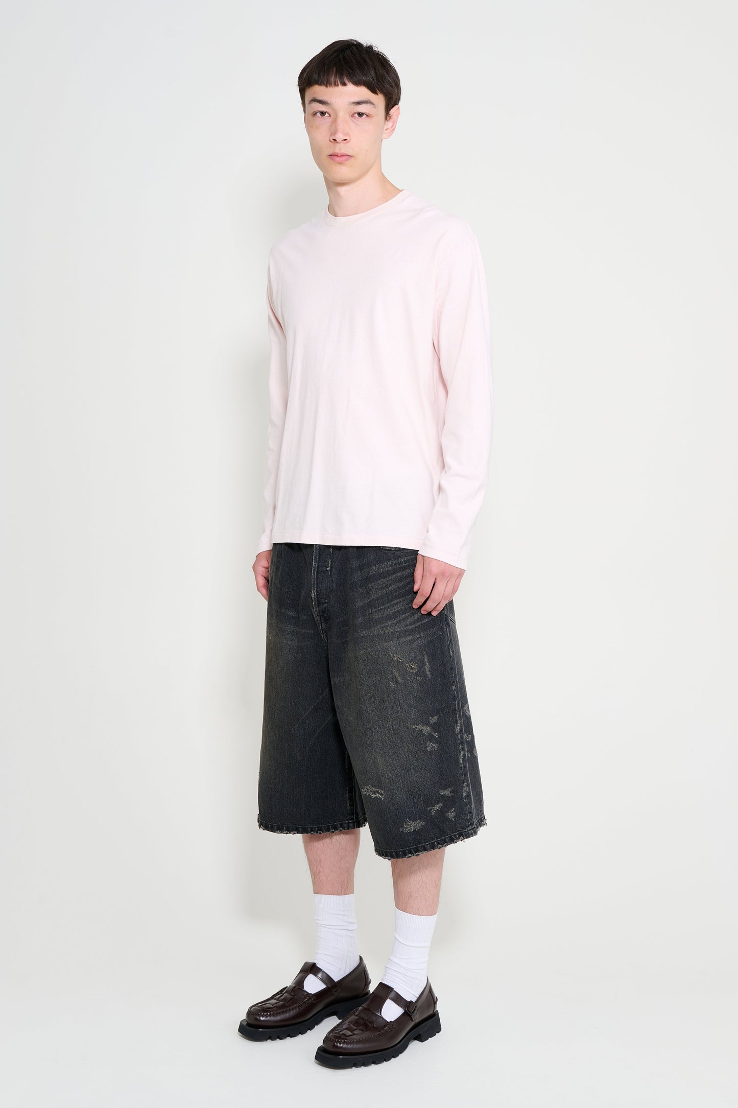 ssstein Baggy Denim Shorts Black