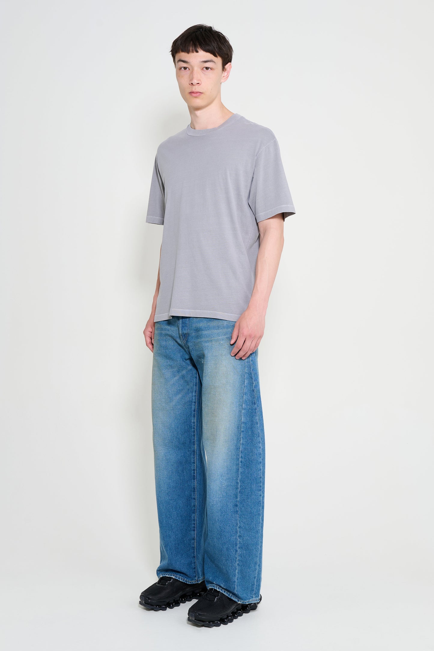 ssstein Deformation Wide Denim Jeans Indigo