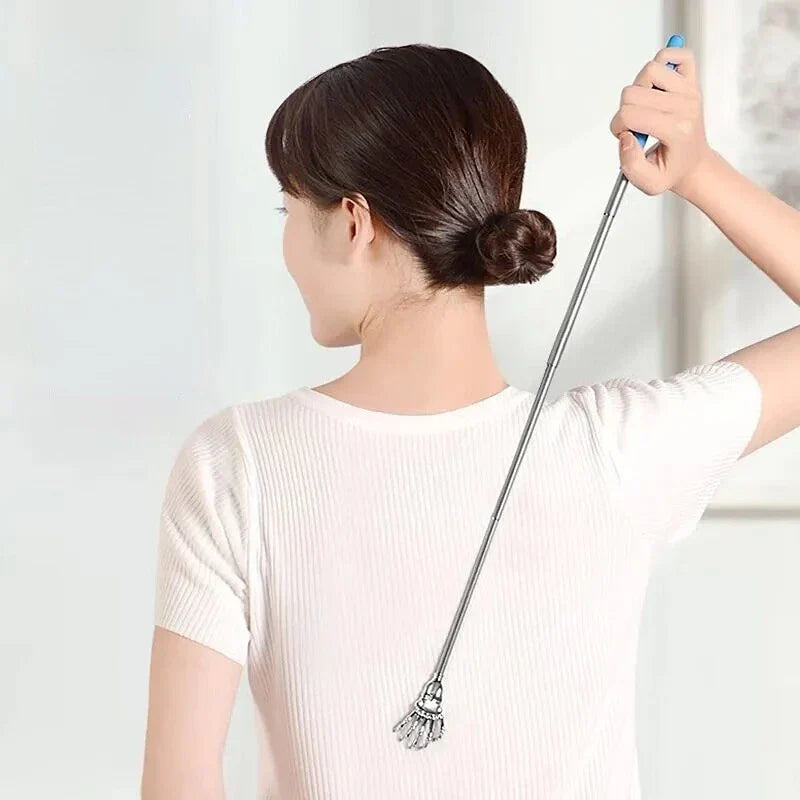 Telescopic Back Scratcher Extendable Claw Massage Random Color