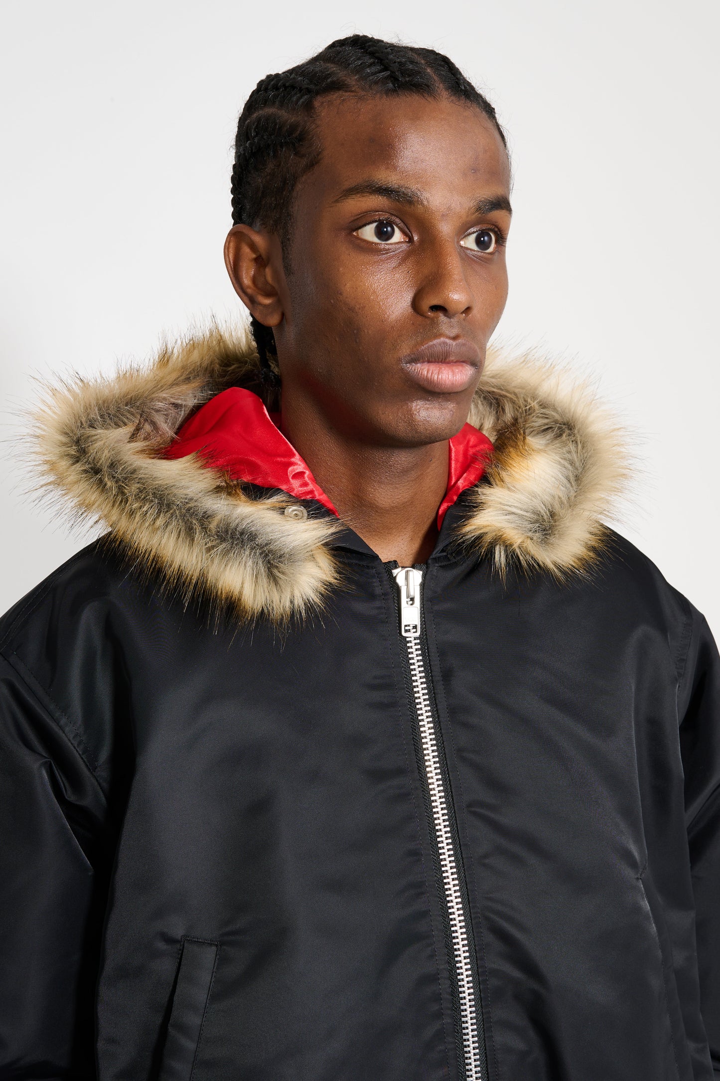 Stockholm Surfboard Club Hooded Bomber Black