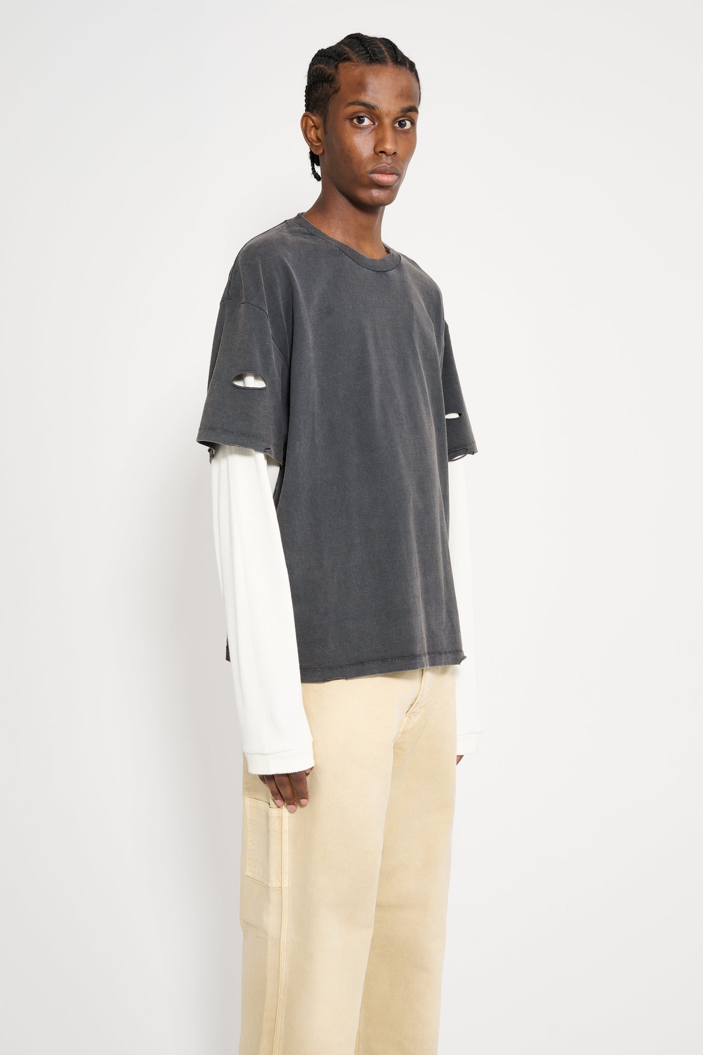 Stockholm Surfboard Club Back Logo Layered T-shirt Black