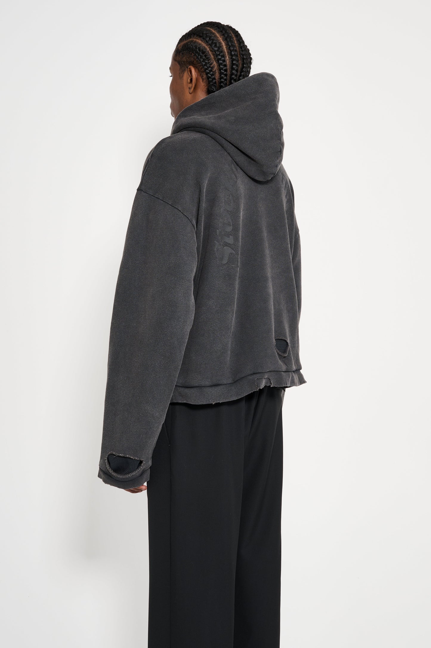 Stockholm Surfboard Club Heavyweight Lined Hoodie Mountain Grey