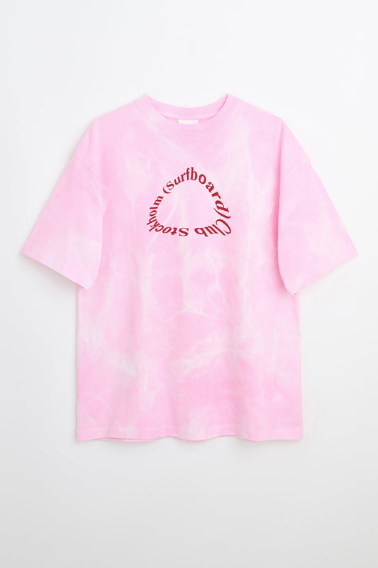 Stockholm Surfboard Club For TRÈS BIEN Dyed T-shirt Pink